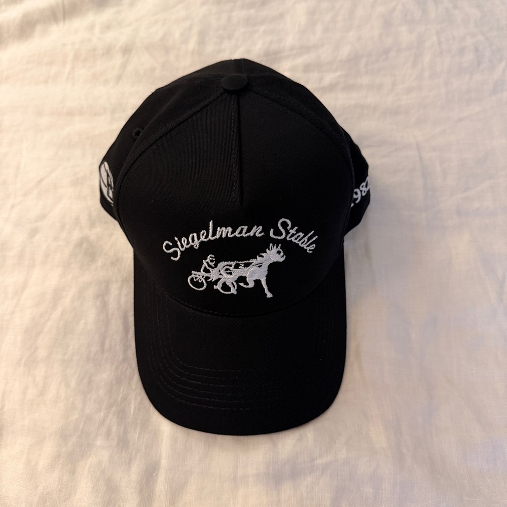Siegelman Stable black logo cap